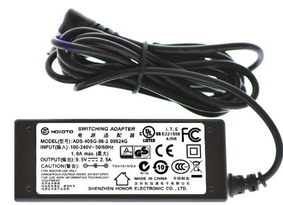 *100% Brand NEW*HOIOTO ADS-40SG-06-2 09524G 9.5V 2.5A ac adpater power supply 5.5*2.5mm Free shipping!